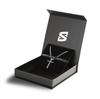 Necklace Cross Chain Pendant Silver Jewelry Panzer Chain Cuban Link Gift Silver Cross [SERASAR] Men's Men's