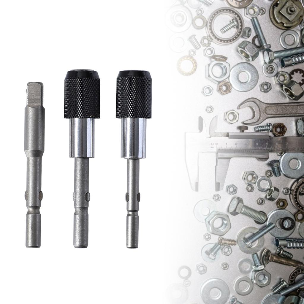 Magnetic Locking Adapter Kit for Drills and Screwdrivers - 801/802 Batch Head Self-locking Rod and 802 1/4-inch Socket
