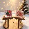 Transparent Ice Cube Fidget Toy Christmas Theme Maltose Fidget Toys Reduce Anxiety