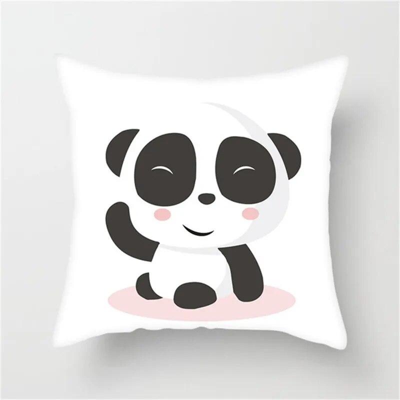 Sofa Schlafzimmer Niedlicher Panda Kissenbezug Nationales Schatz Kissen Decke Heimdekoration