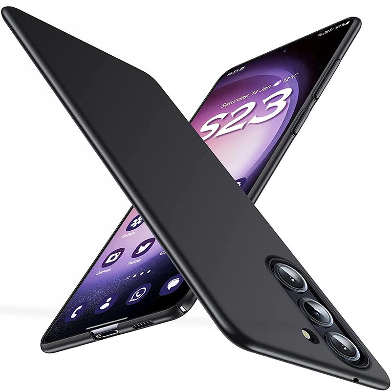 

Ультратонкий однотонный матовый чехол для Samsung Galaxy S25 S24 S23 FE S22 S21 Plus S20 Note 20 Ultra Тонкая жесткая задняя крышка из ПК Coque S23 ULTRA