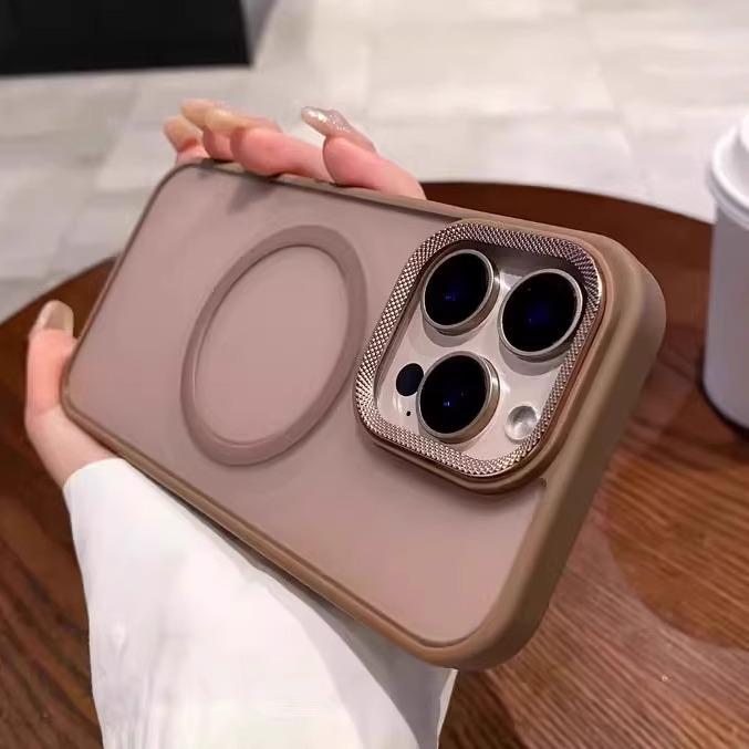Frosted Magnetic Suction Suitable for Apple 16proMax Mobile Phone Case IPhone 15 Skin Translucent 14plus Protective Case