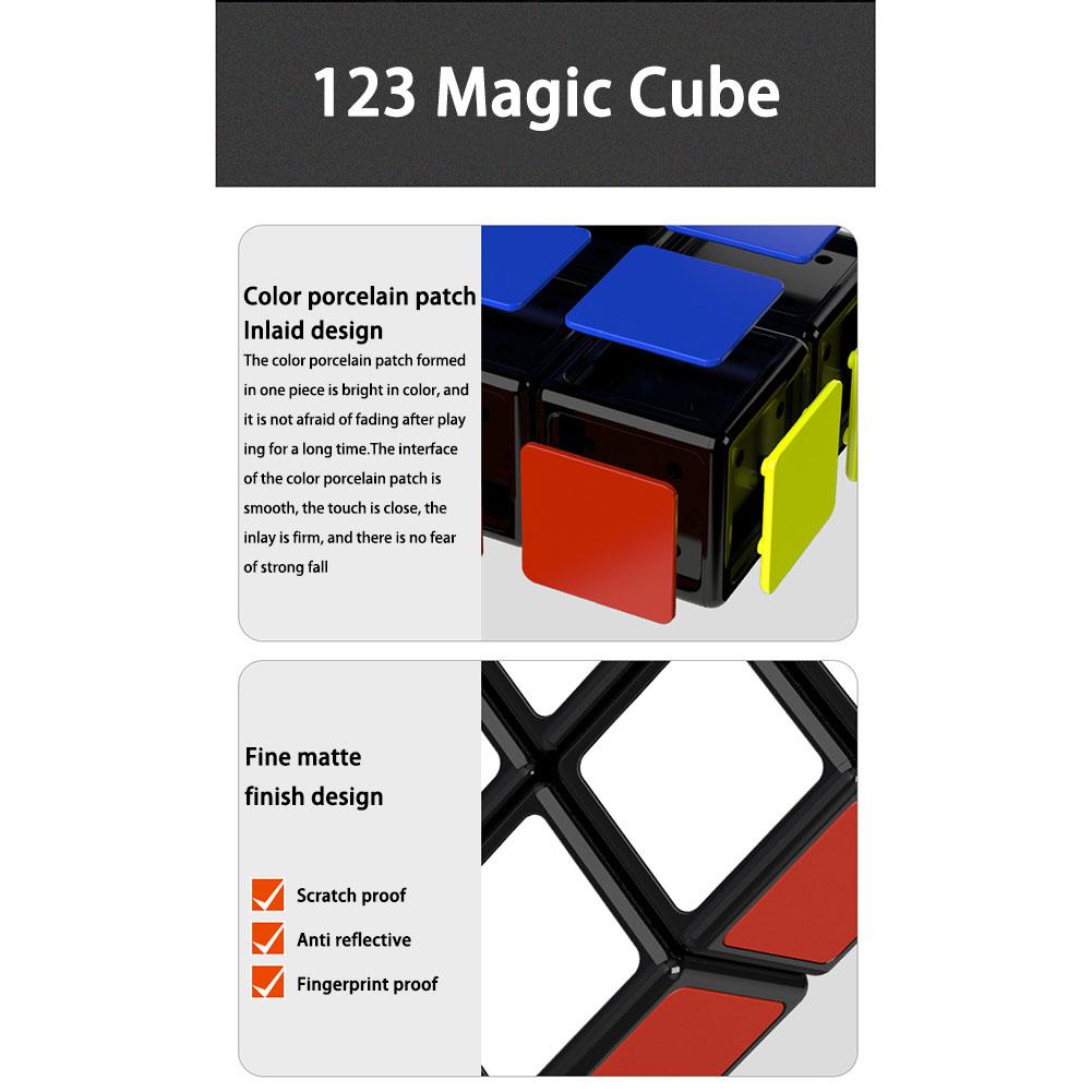 Qiyi 1x2x3 kostka prędkości gładkie Puzzle magiczna kostka śmieszne zabawki edukacyjne dla początkujących dzieci