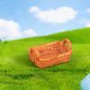 Mini Faux Woven Basket Tray for DIY Craft Decoration