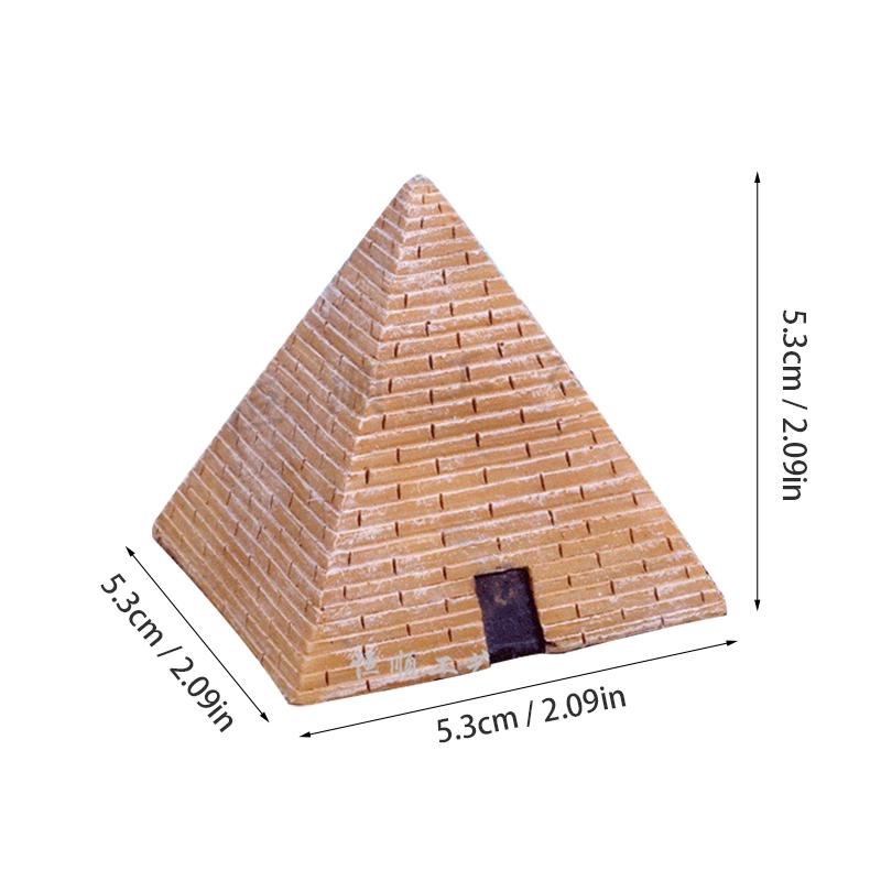 

Mini Pyramid Ornament Ancient Egypt Pharaoh Golden Resin Handicraft Desktop Living Room Decoration Mysterious Souvenir Gift