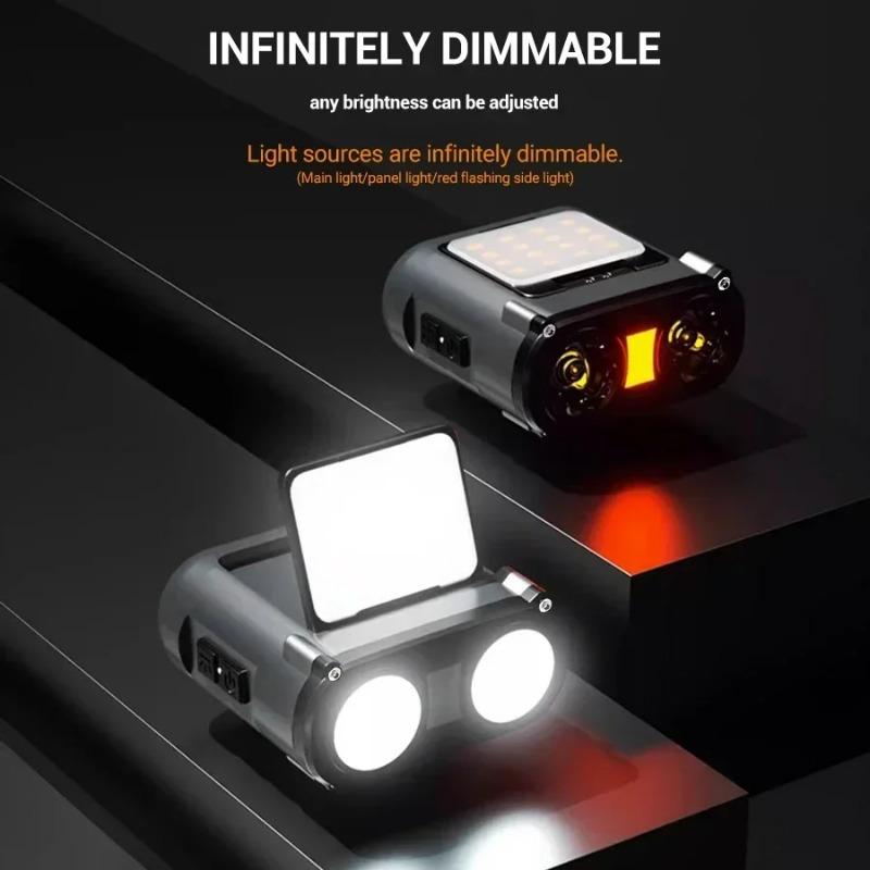 Ultra Bright Rechargeable Headlamp LED Sensor Head Torch Clip on Cap Light Waterproof  Flashlight Outdoor Camping Fishing Lamp