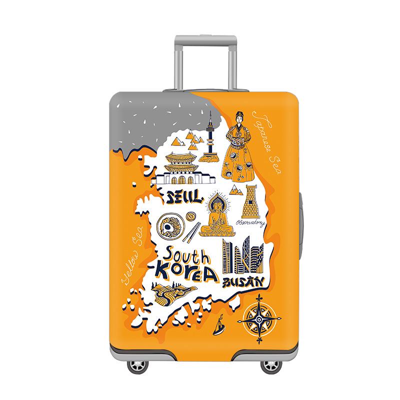 Vlastní elastický potah na kufr, zesílená ochrana proti prachu s potištěným obrázkem