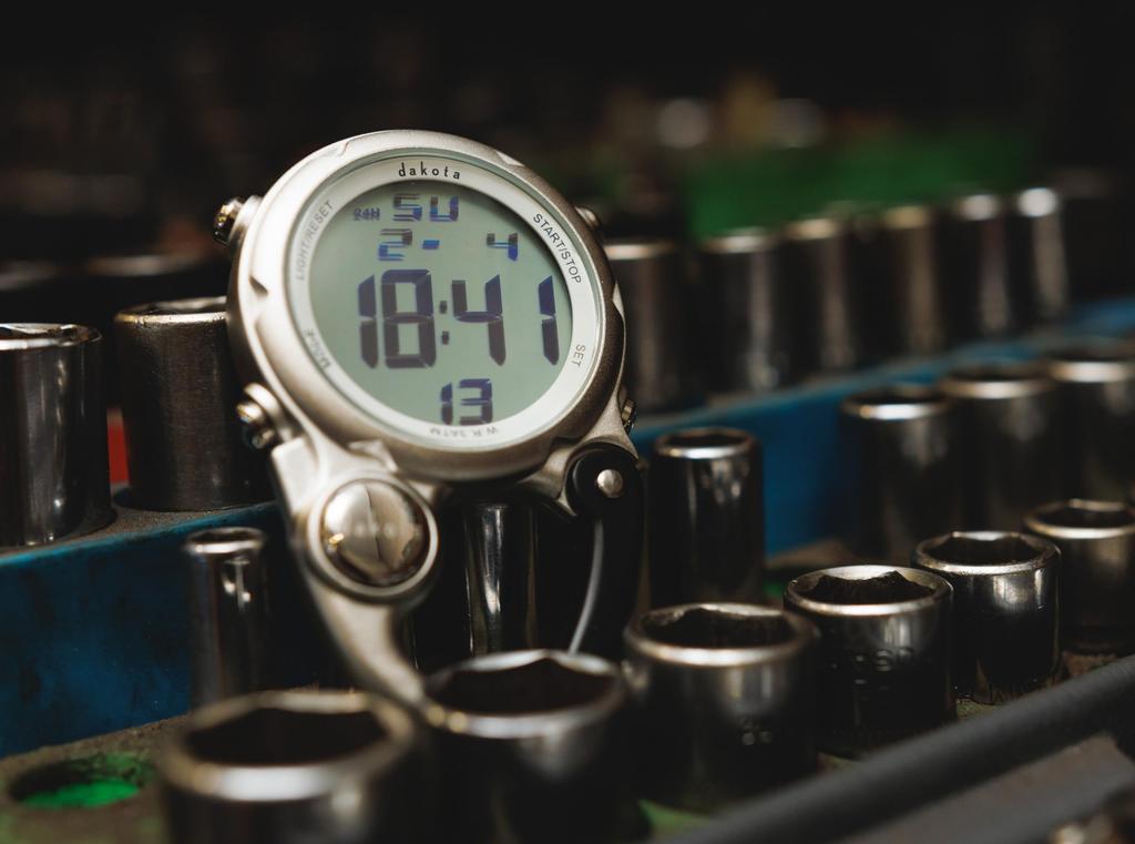 Dakota Digital Mini Clip Pocket Watch with Waterproof and Perfect for Outdoor Activities Like and with and Alarm Carabiner, Lightweight, Camping,