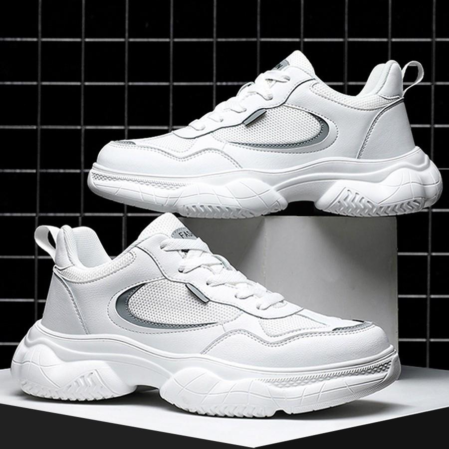Herren 2025 Echte Leder Freizeitsportschuhe: Höhenerhöhend, Rutschfest, Atmungsaktives Mesh