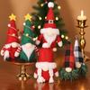 Christmas Festival Faceless Dwarf Doll Ornaments Red Grey And Green Dolls Window Decoration Props
