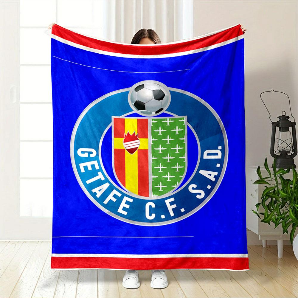 Getafe CF Logo Blue Blanket for All Seasons Blanket Lunch Break Throw Gift