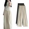Women's High Waist Casual Wide-Leg Cotton Linen Pants - 9 Colors, Lightweight, Summer Style