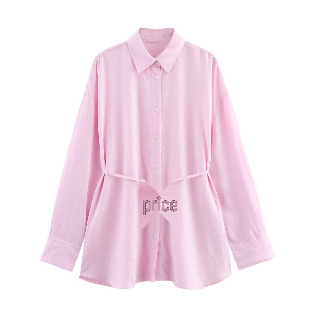 Women's Multi-Color Waist-Defining Tie-Up Fashion Shirt