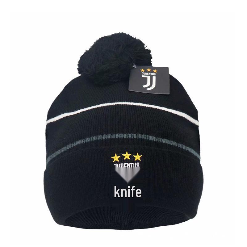 

Париж Челси Арсенал Реал Мадрид Ювентус Вязаная шапка с помпоном - Вышитый логотип мяча, кисточки и зимнее тепло для фанатов