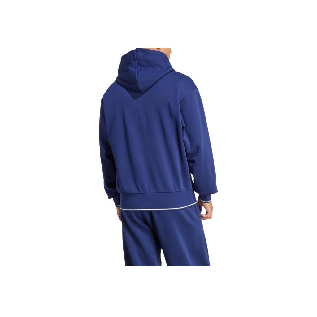 Adidas Letter Hooded Long Sleeve Pocket Sweatshirt Men sweatshirt Dark-Blue KC3874