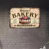 Personalized Aluminum Bakery Sign Custom Name Vintage Kitchen Wall Decor