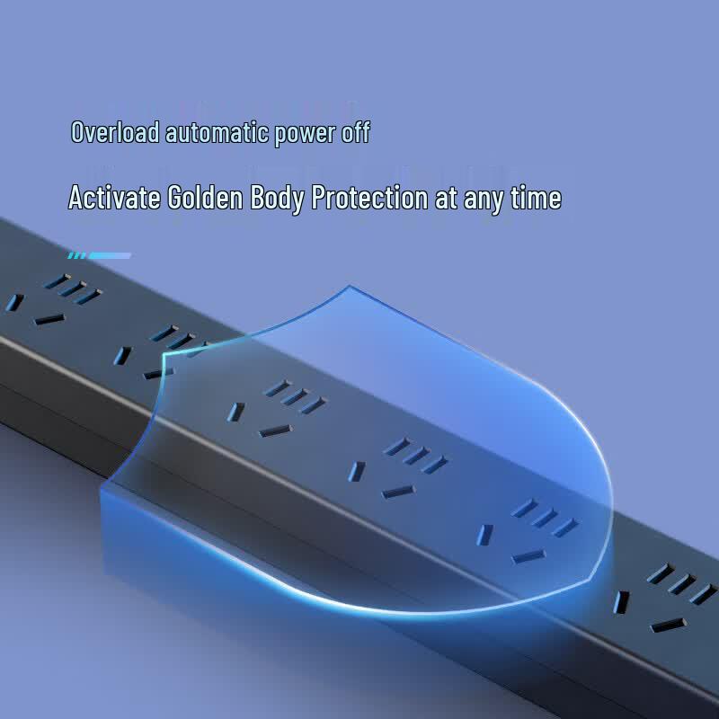 BULL PDU Desktop Power Strip with 6 Outlets and Overload Protection