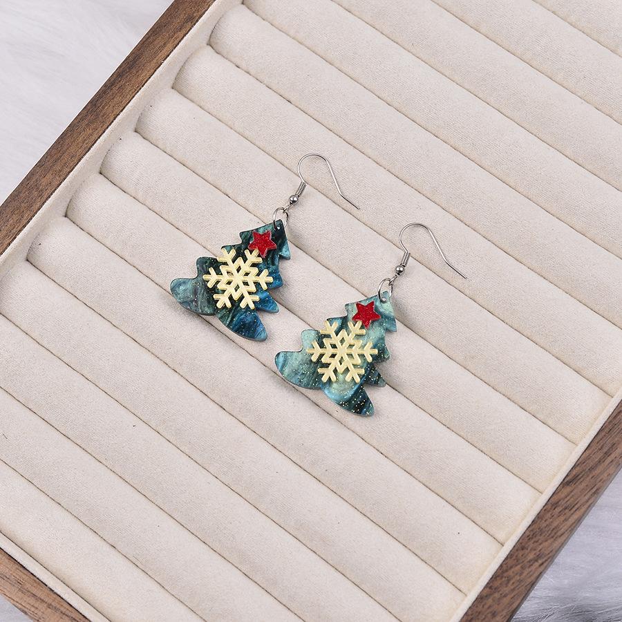 Winter Wonderland Christmas Earrings: Snowman, Colorful Gradient Snowflake, Reindeer, and Gnome Designs