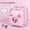 Creative Pig Iron Metal Piggy Bank with Lock – Student Coin Jar, Children's Gift, Kindergarten Prize
