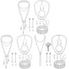 Set Collana e Orecchini Geometrici con Perle per Feste in Lega con Galvanica