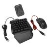 Keyboard and Mouse Converter Set Wired RGB Half Gaming Keyboard with Wired Mouse Converter Adapte Fo
