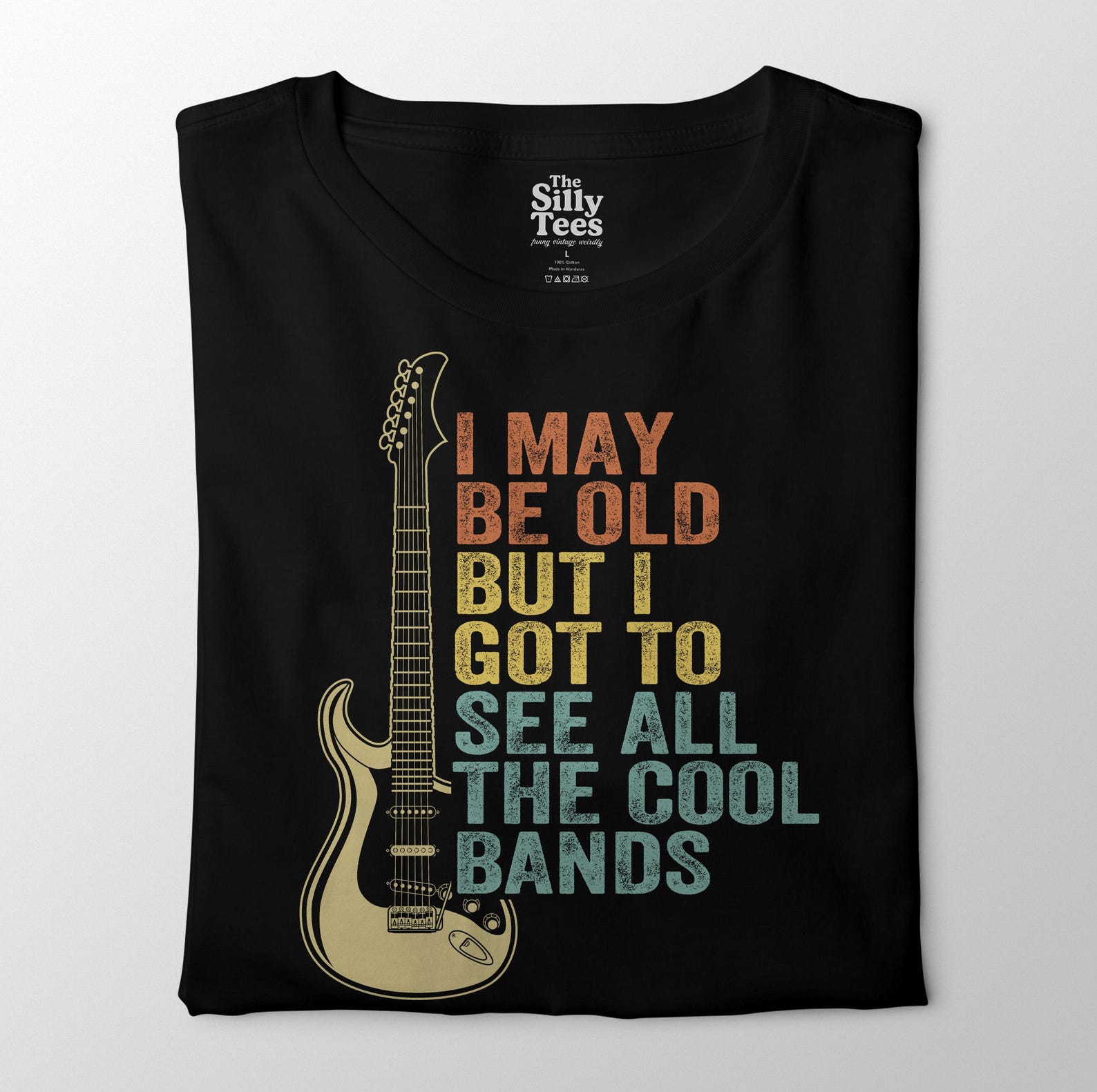 Vintage Rock Fan T-Shirt: Funny Music Lover Gift XL