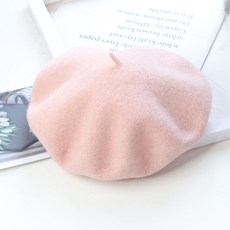 High-Quality Wool Felt Women's Beret – Versatile for Outings & Photos, In Stock