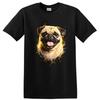 Pug Dog Happy Face Graphic Design T Shirt Funny Cute Pet Lover Tee