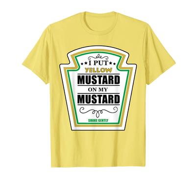 I Put Mustard On My Mustard Ketchup Halloween Couples Team T-Shirt