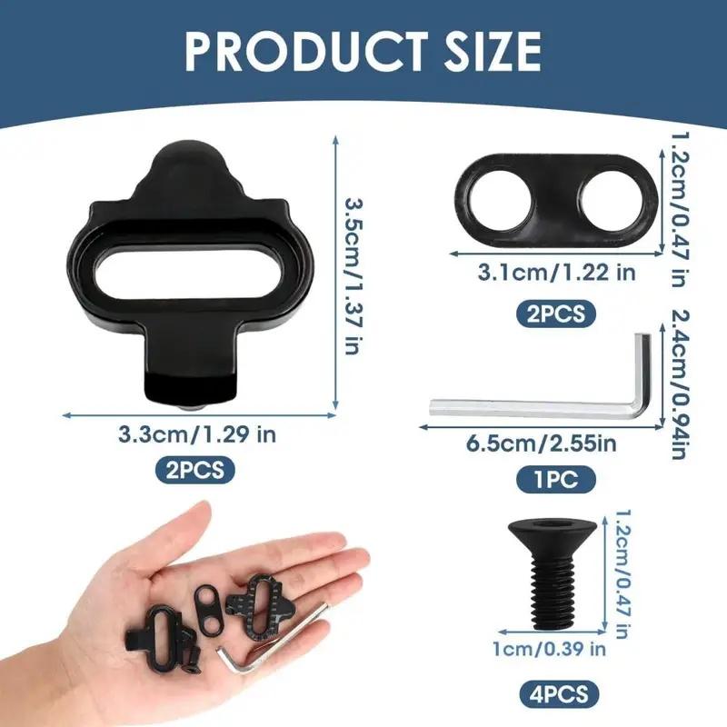 Multi Release Bicycle Shoes Cleats Fit Shimano SH51 SPD MTB Bike Pedal Clips Cycling Shoes Compatible Bike Riding Accessor 6