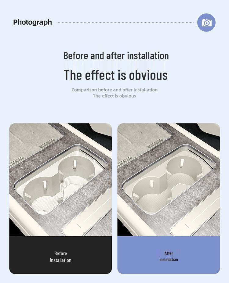 Third-Gen Silicone Cup Holder Coaster for 26 Nio ES8 Models