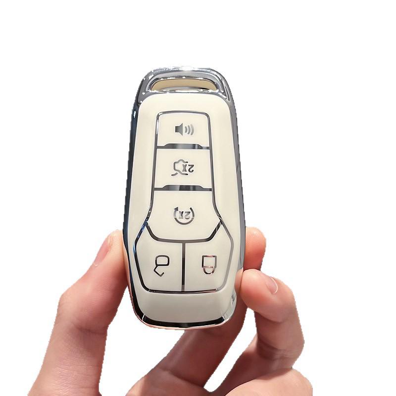 Ford Mustang Taurus Explorer Key Cover Remote Frosted Shell with Buckle