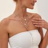 4Pcs/Set Chain Necklace for Women Mini Jesus Cross Pendant Clavicle Jewelry Accessories
