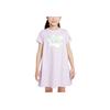 Wildflower Summer Fashion Comfortable Round Neck Pullover Short Sleeve Dress Kids Dress Pink Purple II3057-537