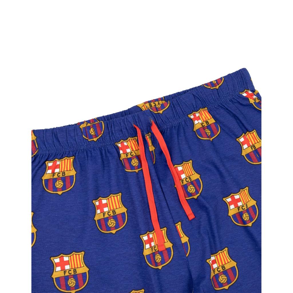 FC Barcelona Conjunto de Pijama Largo de Manga Corta para Hombre