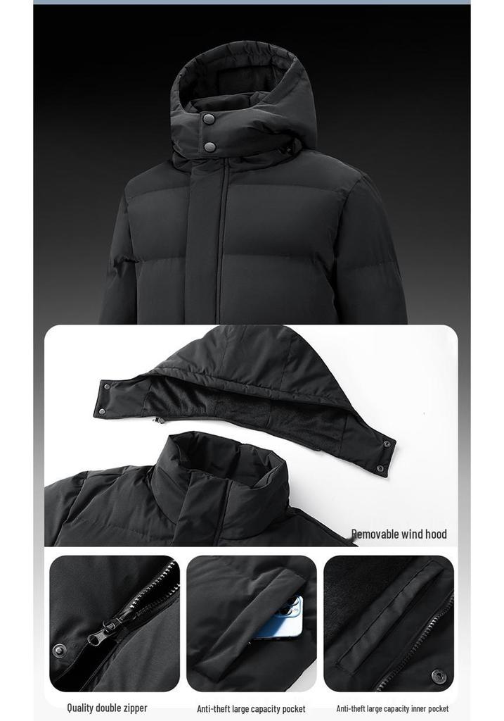 Unisex Winter Sports Coat: Warm Mid-Length Cotton Jacket for Training, Thickened Outerwear for Sports Institutes, Customizable.