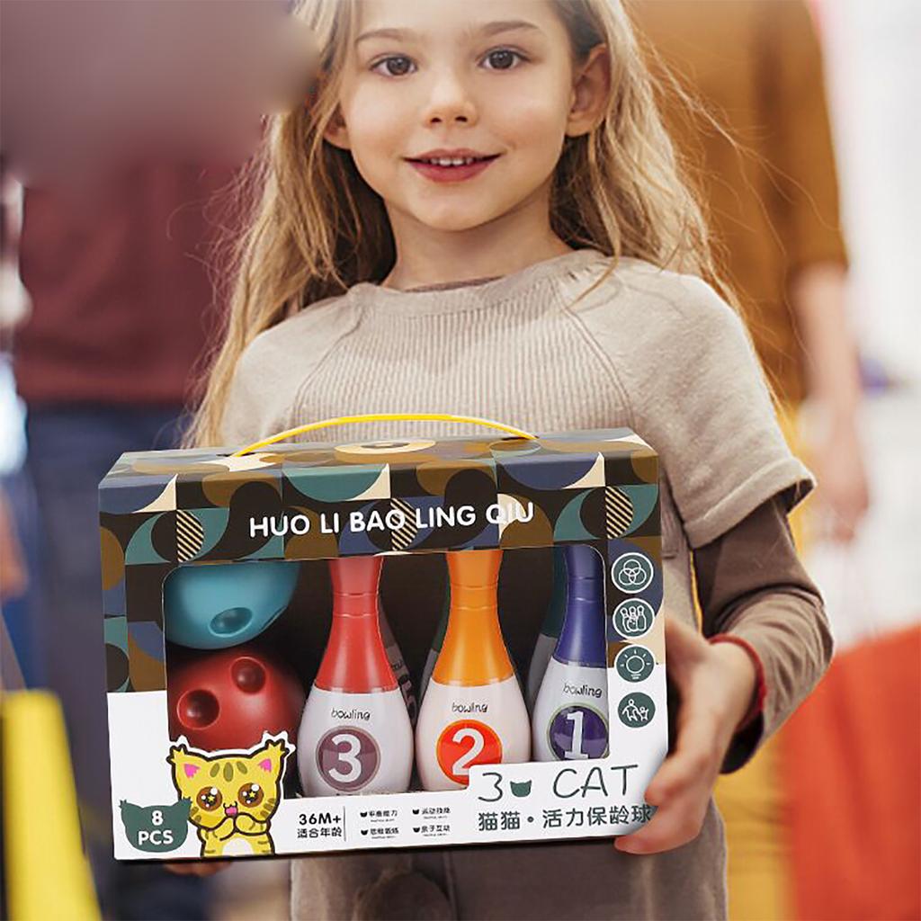 Children's Bowling Toys, Fitness Parent-child Interaction Set, Indoor Fun Gift Toys