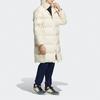Adidas 800 Fill Loose Fit Detachable Hooded Mid-Length Goose Down Jacket Unisex Outerwear Beige H23086