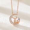 Little Prince Necklace Women Simple and Personalized Versatile Star Moon Pendant Clavicle Chain Neck and Neck Chain