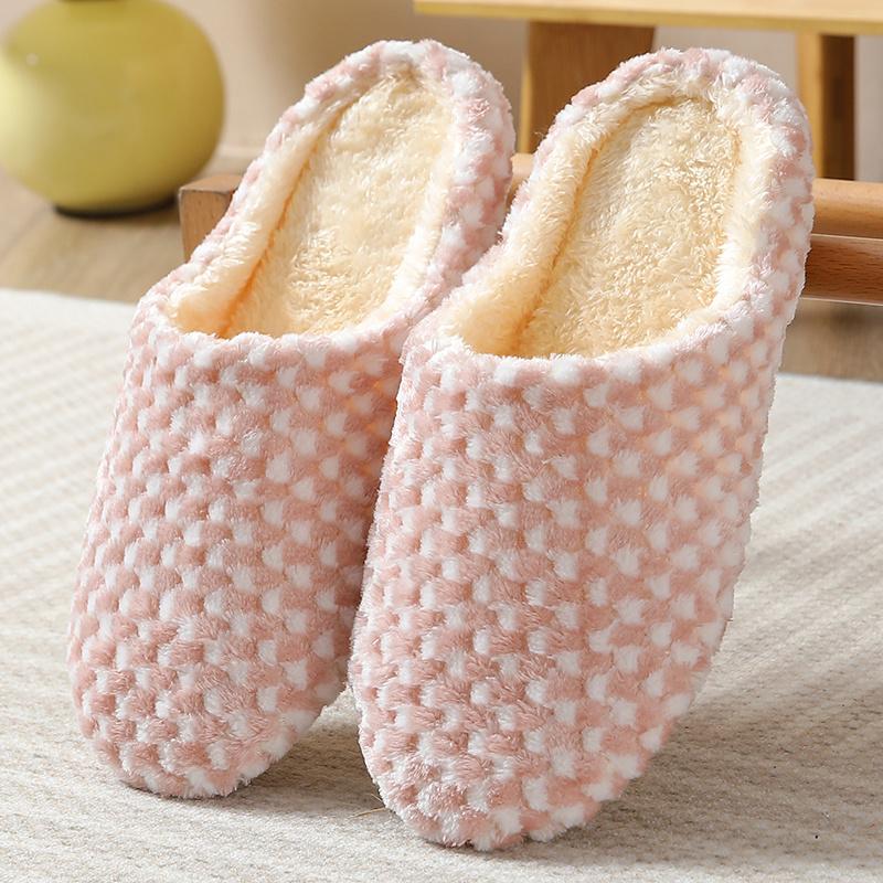 Womens Ultra-Soft Plush Slippers - Indoor Cozy Closed Toe Slides - Warm, Comfortable, Non-Slip House Shoes for Everyday Wear