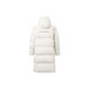Li Ning CF Sports Casual Stand Collar Hooded Long Down Jacket Men Outerwear Off-White AYMT395-2