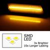 Euro-Spec Smoked Lens Full LED Fender Side Marker Lights For BMW E30 3s E28 5s