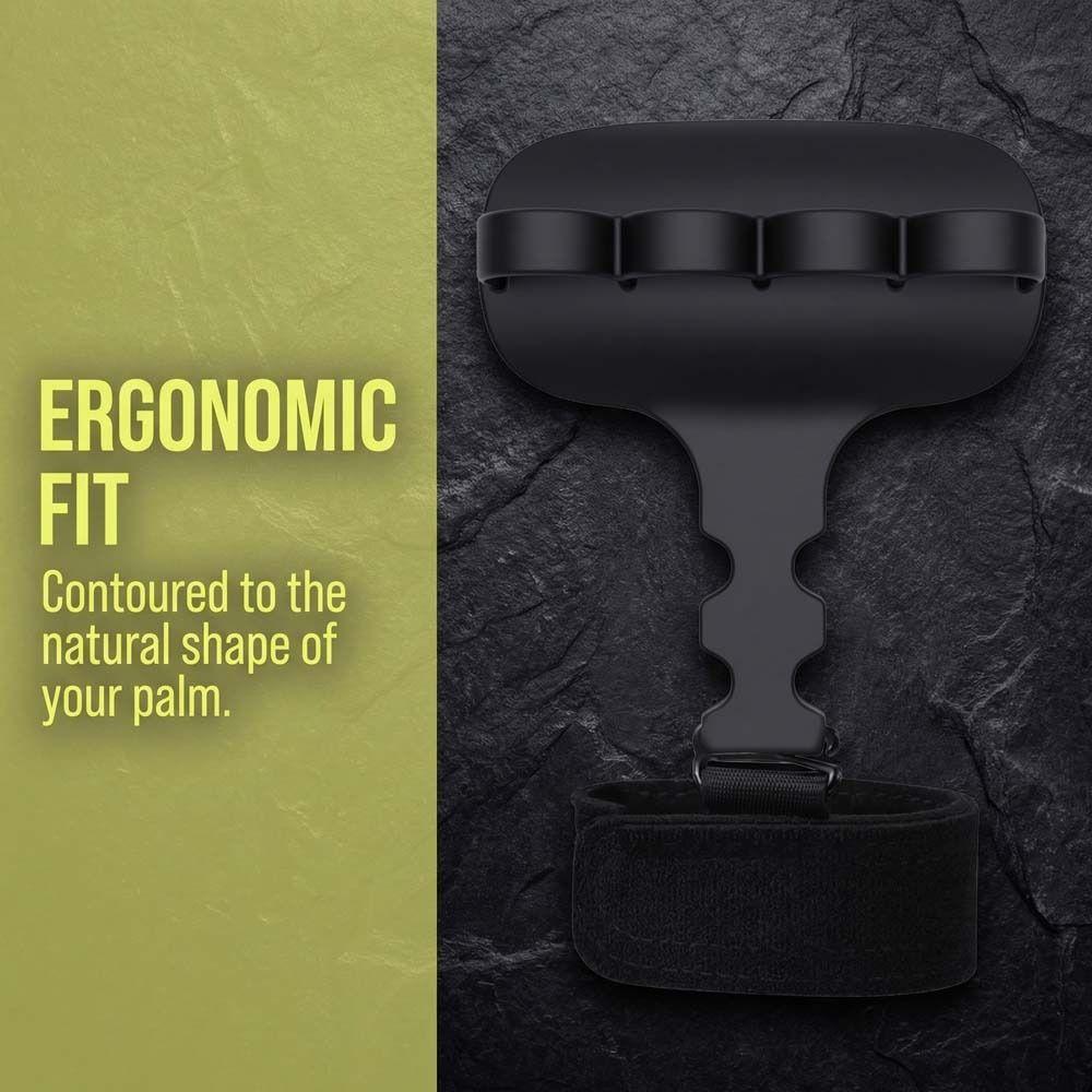 1 Pc/ Pair Silicone Material Lifting Grips Ergonomic Shape Anti-Slip Grips  Gym Workout