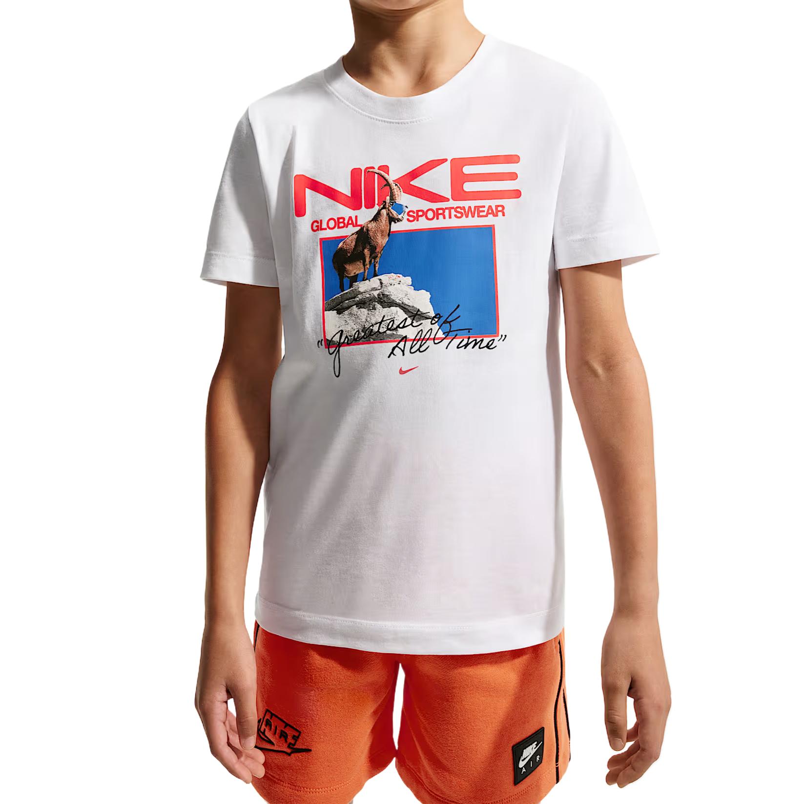Nike Sportswear Cotton T-Shirt Comfortable Kids tops IO8980-100 XS