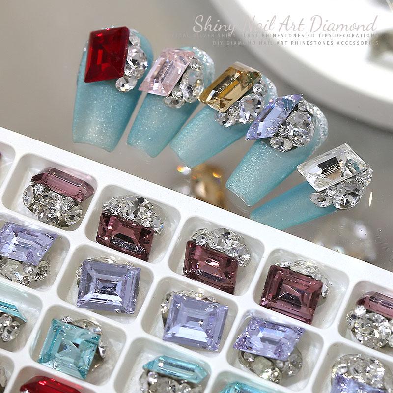 K9 Stackable Right Angle Drill Nail Art Rhinestone Balls - Handmade Rock Candy Nail Decoration