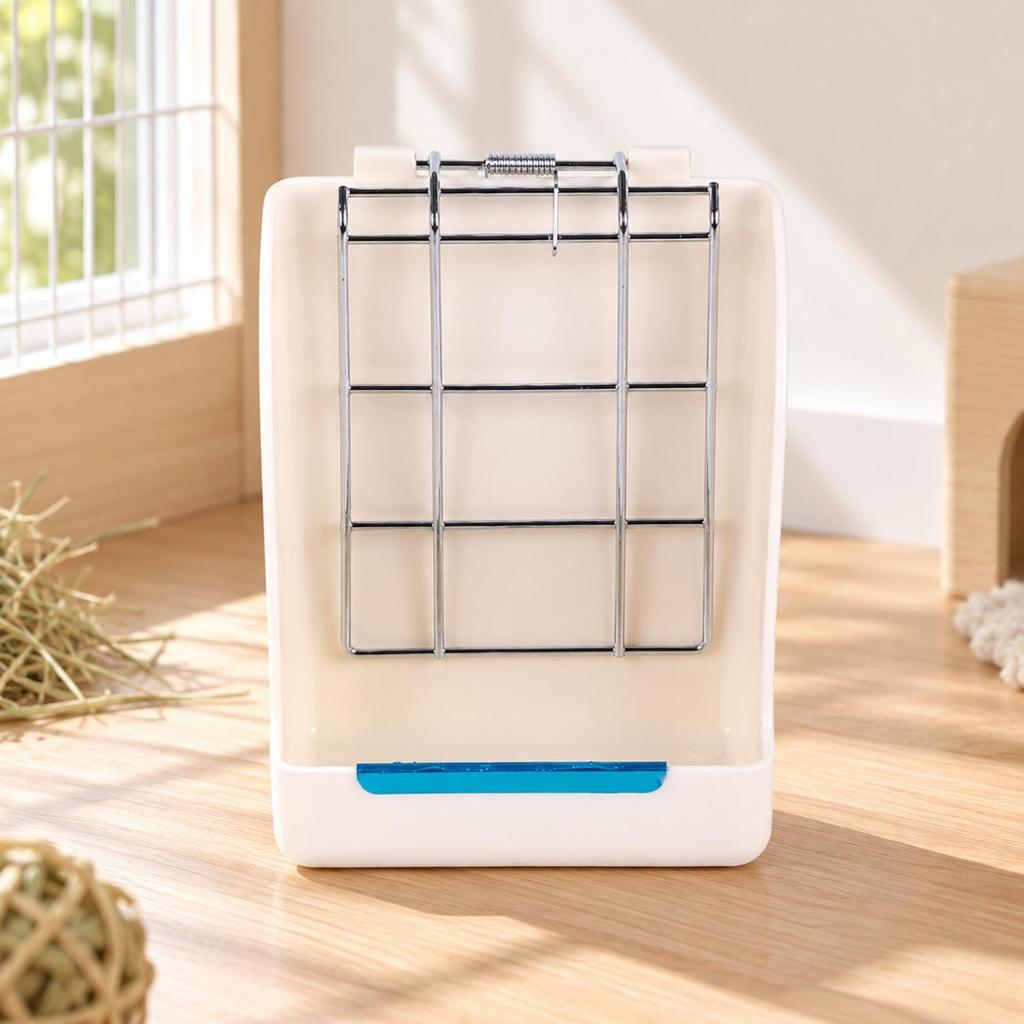 Pet Supplies Waste Reducing Small Animal Hay Feeder Tidy for Hare Owners White