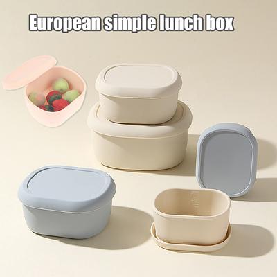 200/300/600ml Siliconen Bento Boxen Lunchcontainer Lekvrije Lunchcontainer, BPA-vrij, Vaatwasmachinebestendig
