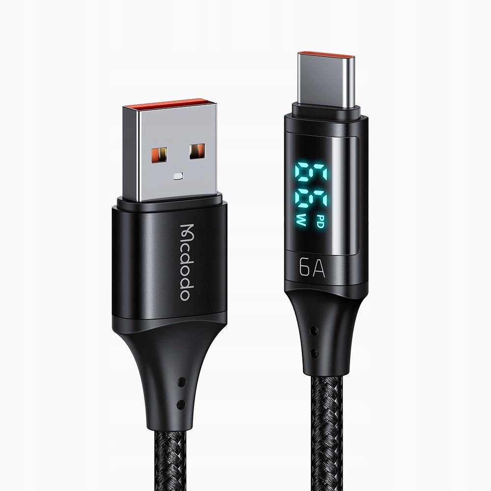 Mcdodo Phone Cable, Digital Pro Usb-C 5A 66W 1.2M Black