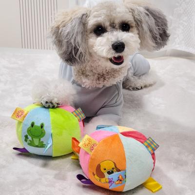 Petka Dog Toy Mini Tug Ball Dog Tap Tug Play Set, 2 Pieces