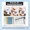 5/10Pcs Curtain Spacers EVA Foam Rollers 50/85mm White Curtain Shaper Uniform Spacing Rod Attachment Drapes Spacer for Home Office